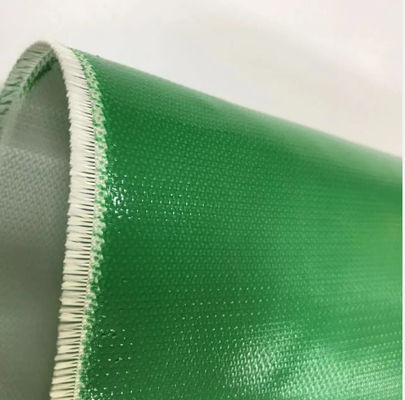 comprare Tessuto in fibra di vetro di silicone verde a doppio lato Tessuto in fibra di vetro rivestito di silicone per condotte di ventilazione online manufacture
