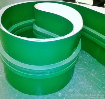 comprare nastro trasportatore lucido liscio di temperatura elevata del commestibile del nastro trasportatore verde del PVC di 3mm online manufacture