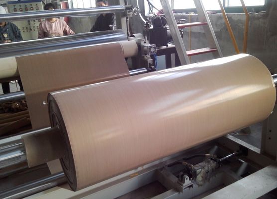 comprare Colore rivestito di Brown del tessuto della vetroresina di PTFE tessuto pianura facile da pulire online manufacture