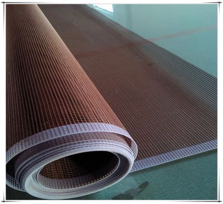 comprare Nastro trasportatore più asciutto UV di Tan Brown  Mesh per l'inchiostro UV della colla UV online manufacture
