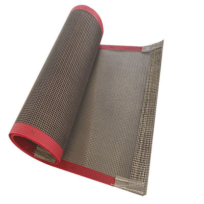 Rinforzo di plastica di PTFE Mesh Conveyor Belt With Edge