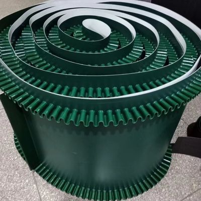 Nastro trasportatore verde 2ply su ordine 3ply del PVC della benzina liscia