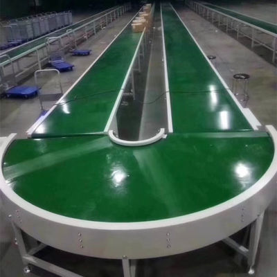 Norme su ordine di FDA della curva del nastro trasportatore bianco verde nero del PVC
