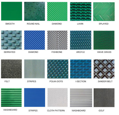 Il nastro trasportatore superiore approssimativo resistente all'uso del nastro trasportatore del modello del PVC vari colori neri/blu verdi è disponibile