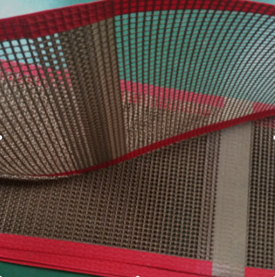 Bullnose PTFE unito Mesh Conveyor Belt Heat Resistant