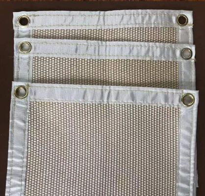 Rivestimento in fibra riutilizzabile in silicone impermeabile al fuoco tappetino per incendio terrazza e patio barbecue sotto tappetino per griglia