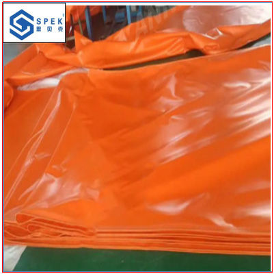 Cintura trasportatrice di letame di pollo con rivestimento in PVC impermeabile arancione per l'agricoltura