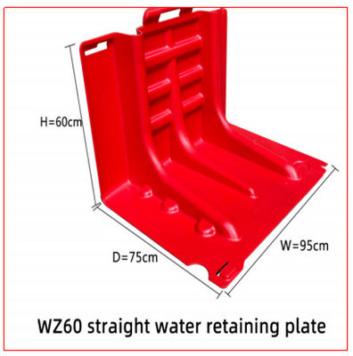 Altezza 60cm in rosso ABS rivestimento anti-UV in plastica inondatore
