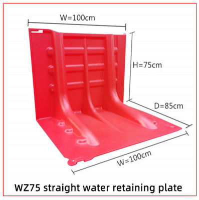 Altezza 75cm ABS Plastica Rossa Anti-UV Comodo Baffier Inondazione