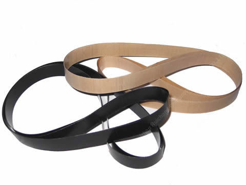 Una piega che fonde il peso leggero nero PTFE di Brown della cinghia a macchina ricoperto