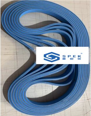 Nastro trasportatore per incollatrice di scatole personalizzata con base portante in nylon+