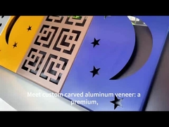 Veneer di alluminio intagliato per progetti architettonici moderni